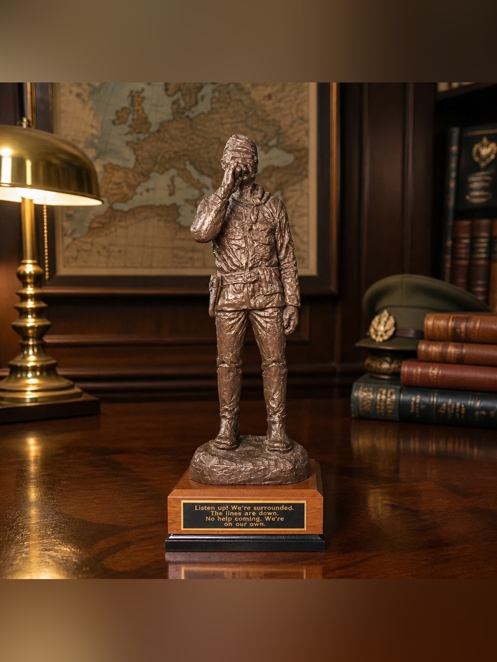 Michael Garman ‘Calvary Sergeant’ Bronze Tone Resin Sculpture With Base RETIRED